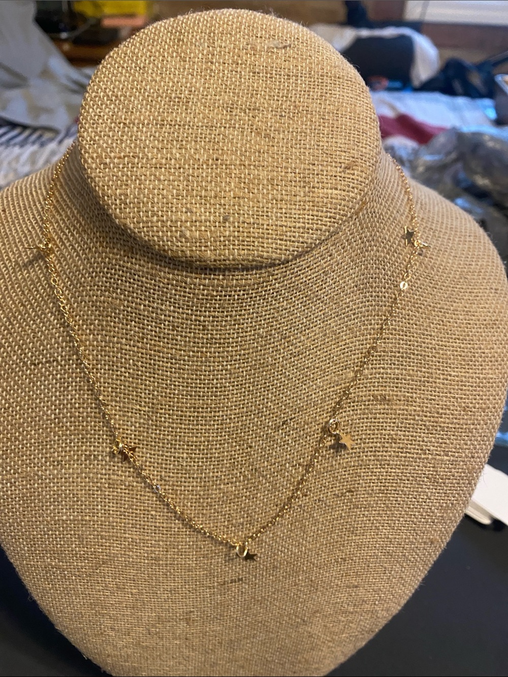 Delicate Gold Star Charm Necklace - Women Jewelry
